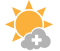 Sunny. Increasing cloudiness near noon. Fog patches dissipating in the morning. High 27. Humidex 32. UV index 8 or very high.