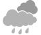 A few showers ending near midnight then cloudy with 40 percent chance of drizzle. Wind north 30 km/h. Low plus 4.