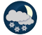 Cloudy periods with 60 percent chance of flurries. Low minus 17.